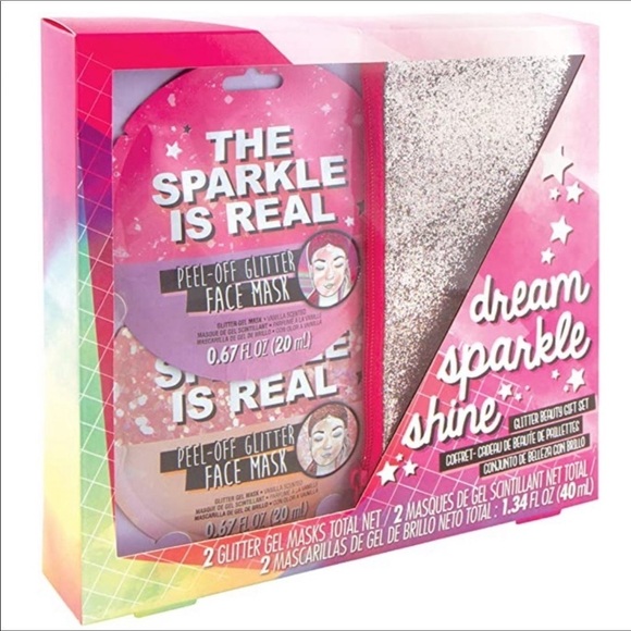 Face Mask Glitter Beauty Face Mask and Pouch Gift Set - Picture 1 of 12
